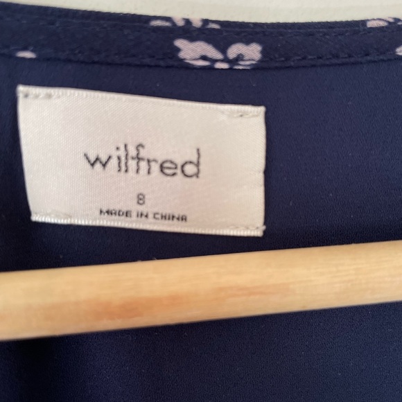 Wilfred | Button-Front | Short-Sleeve | A-line dress | classic Navy/Magnolia - Picture 6 of 8